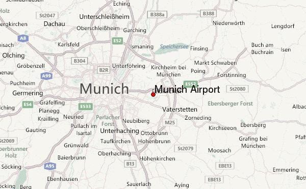 kort over münchen og omegn