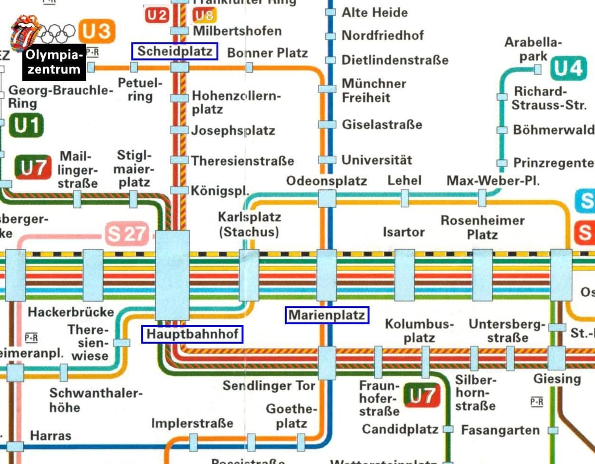 Kort over münchen hauptbahnhof