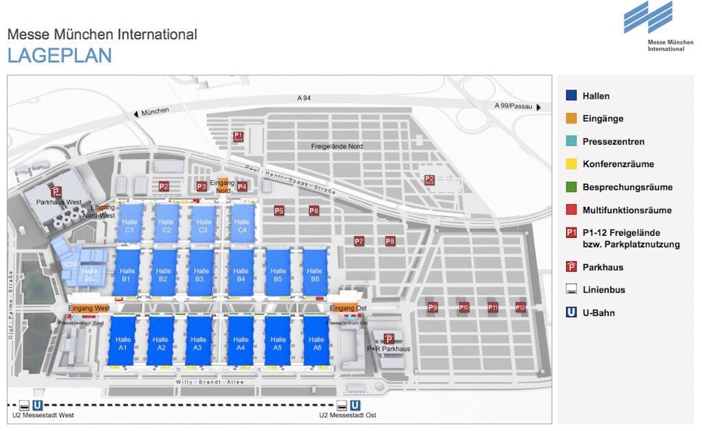 messe munchen kort