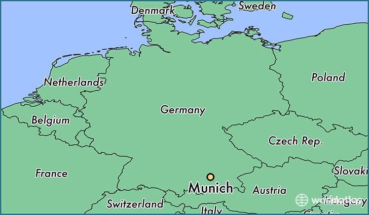 münchen på kort