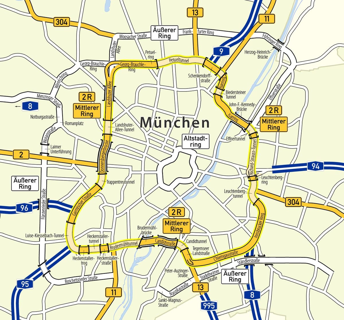 munchen ring kort