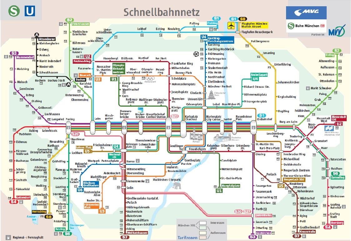 münchen s1 tog kort