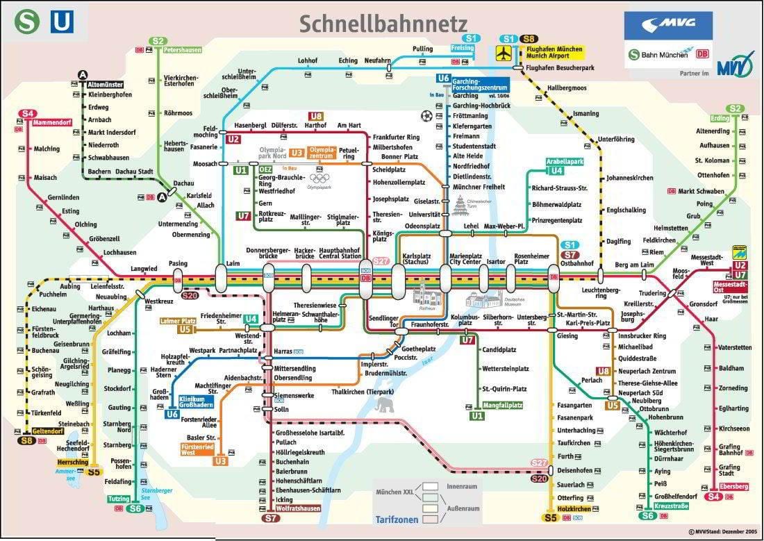 münchen metro kort