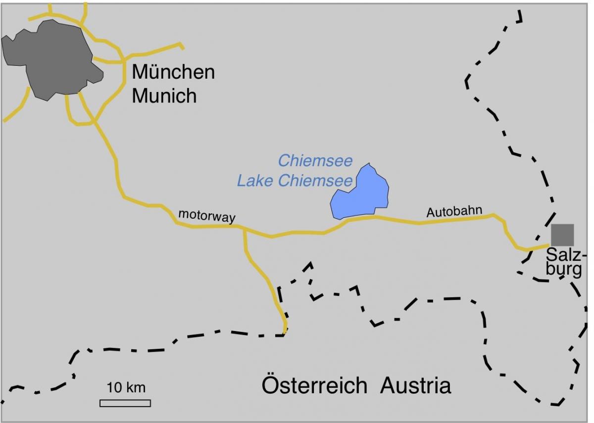 Kort ofmunich søer 