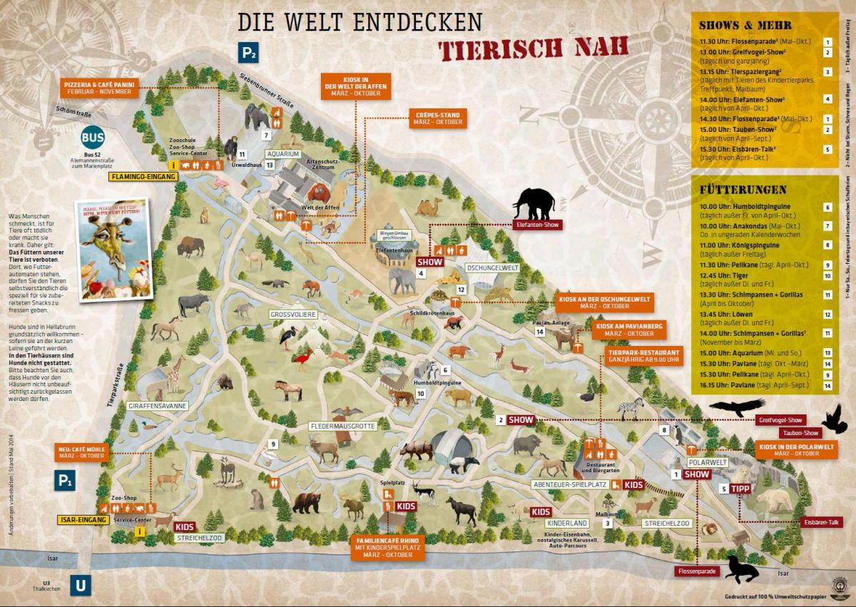 Kort over münchen zoo