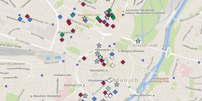 Kort over münchen altstadt