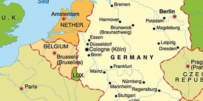 Kort over münchen europa