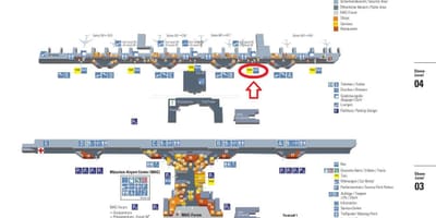 Kort over münchen lufthavn, terminal 1