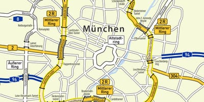 Munchen ring kort