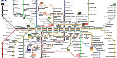 München s8 tog kort