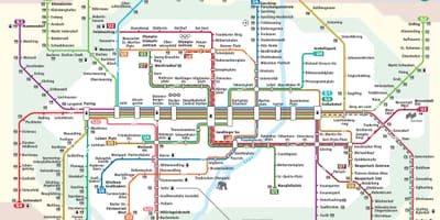 München s-tog kort