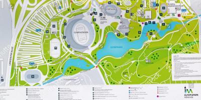 Kort over münchens olympiske park